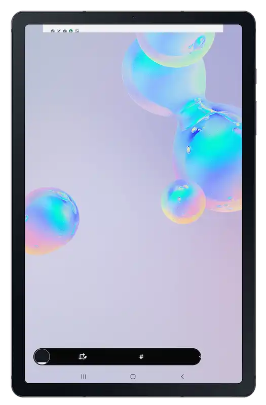 Samsung Knox cihazları için KME üzerinden başarılı bir otomatik kayıttan sonra bir iPad'in ana ekranı