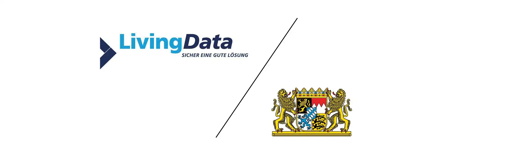 Logo di LivingData e stemma dello Stato libero di Baviera