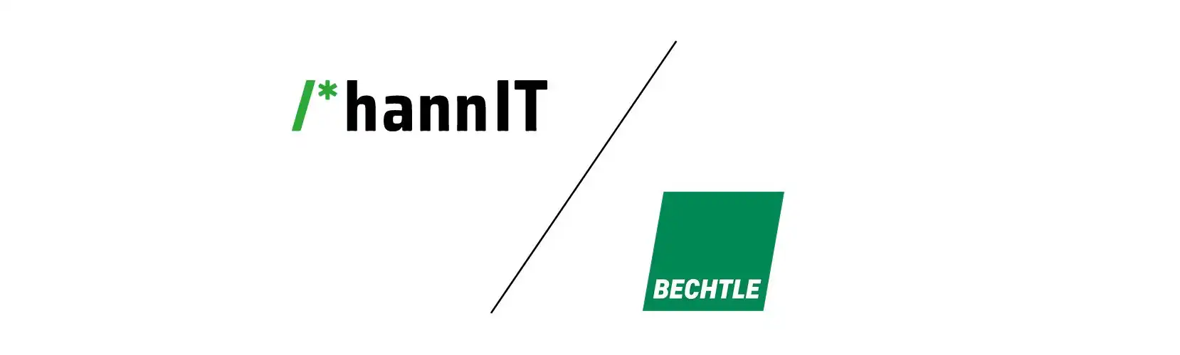 Logo der hannIT und Logo der Bechtle AG