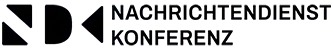 In the picture, you can see the logo of the Nachrichtendienst Konferenz