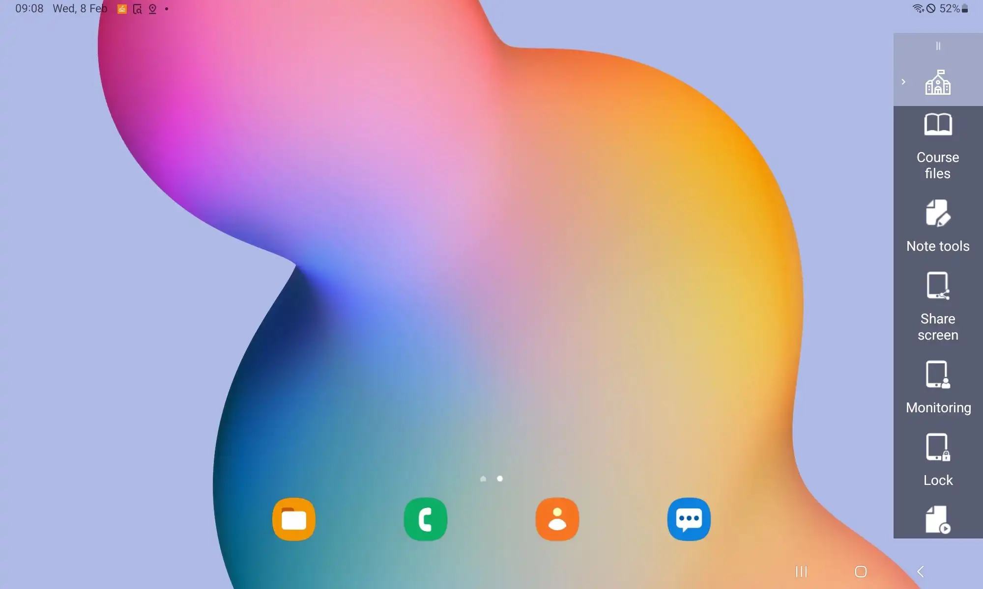 Interfaz de Relution con el primer paso para crear una clase que permita gestionar las tabletas de los estudiantes mediante la aplicación Apple Classroom