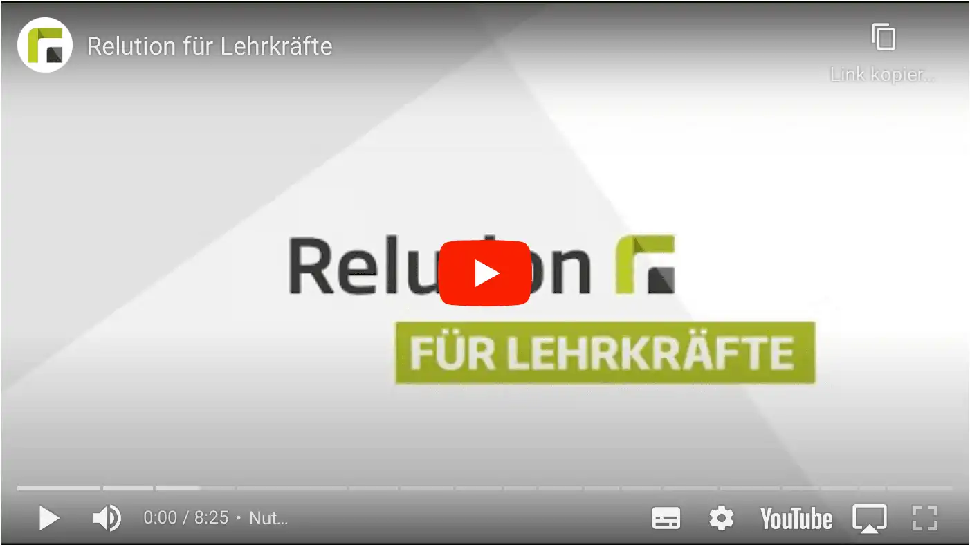 Der Film "Relution für Lehrkräfte" wird mit einem Logo angezeigt