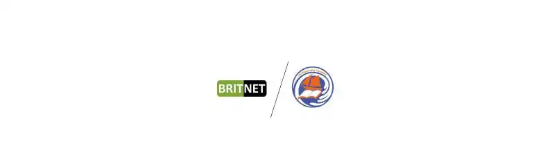 Logo della Ostseeschule Ückeritz e logo della Britnet GmbH