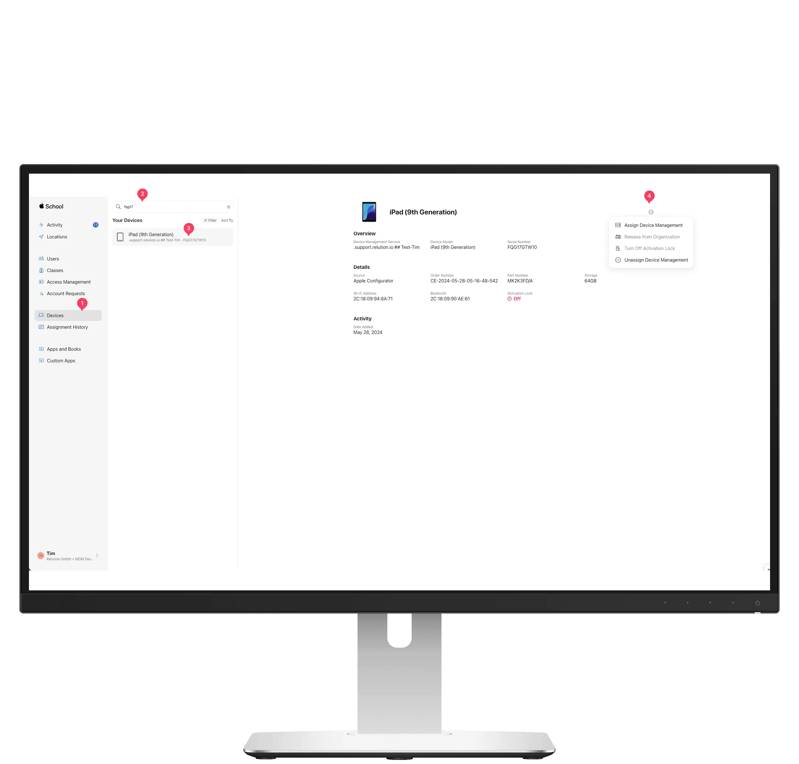 Assign device management in Relution – easy assignment of devices in MDM