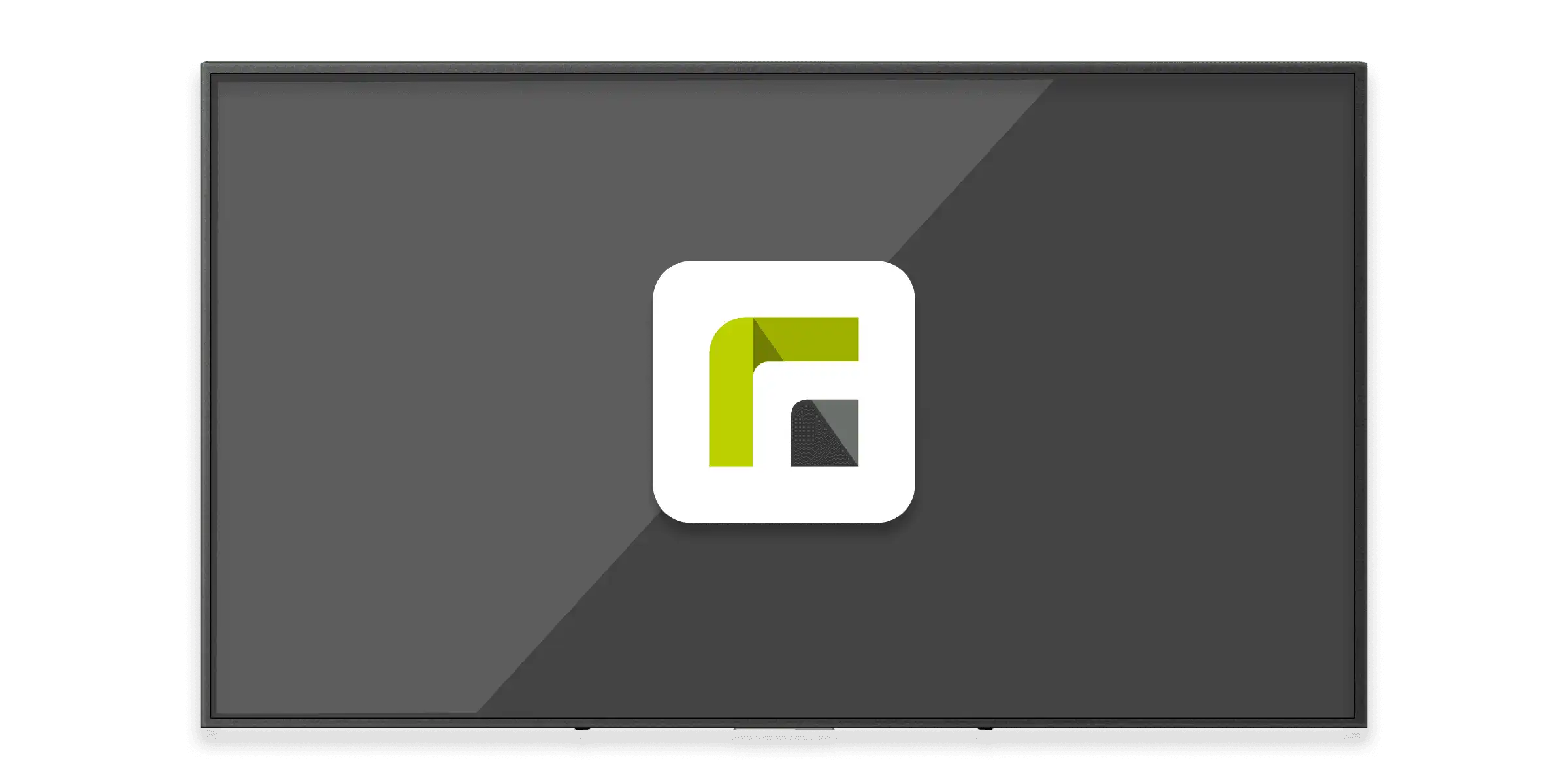 Relution Logo vor einem blanko Whiteboard