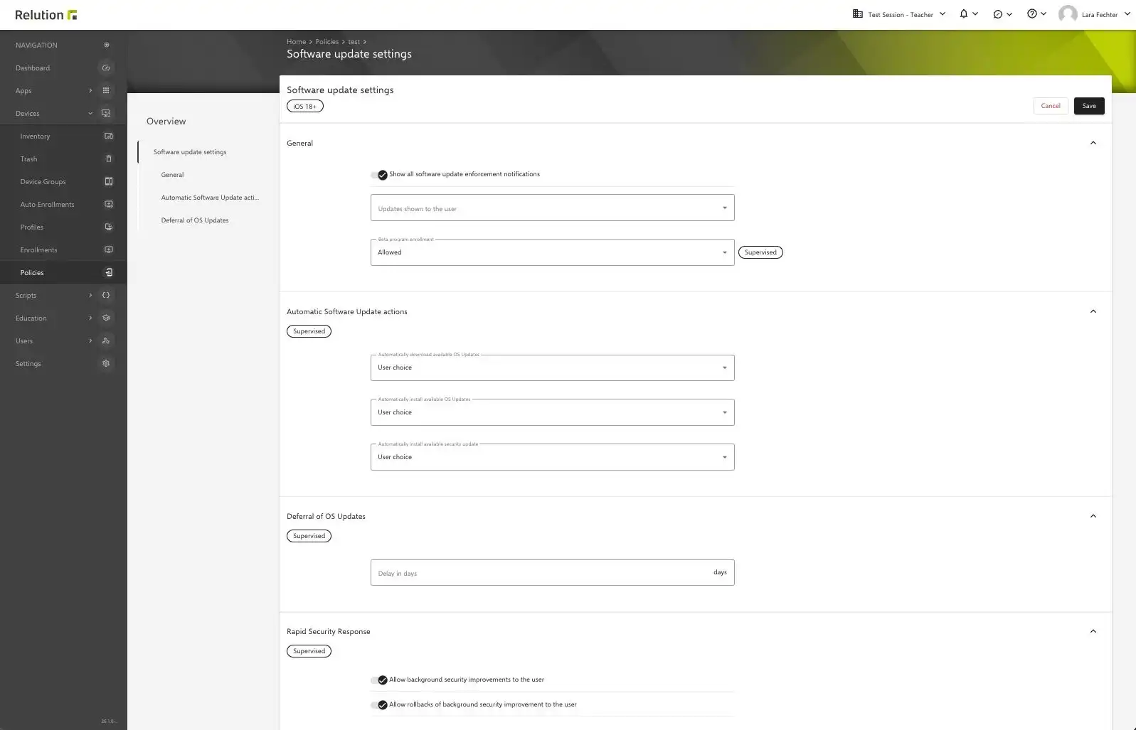 Una vez que se ha configurado una cuenta de TeamViewer a nivel global o meta, esta configuración se aplica automáticamente también a las nuevas suborganizaciones creadas