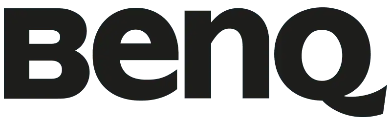 Auf dem Bild sieht man das BenQ-Logo